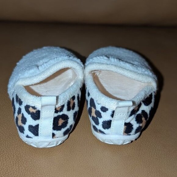 🐲3 FOR $9🦄 Barerun Sherpa Fleece Hard Sole Indoor Outdoor Slip On Leopard Shoe - Picture 3 of 5